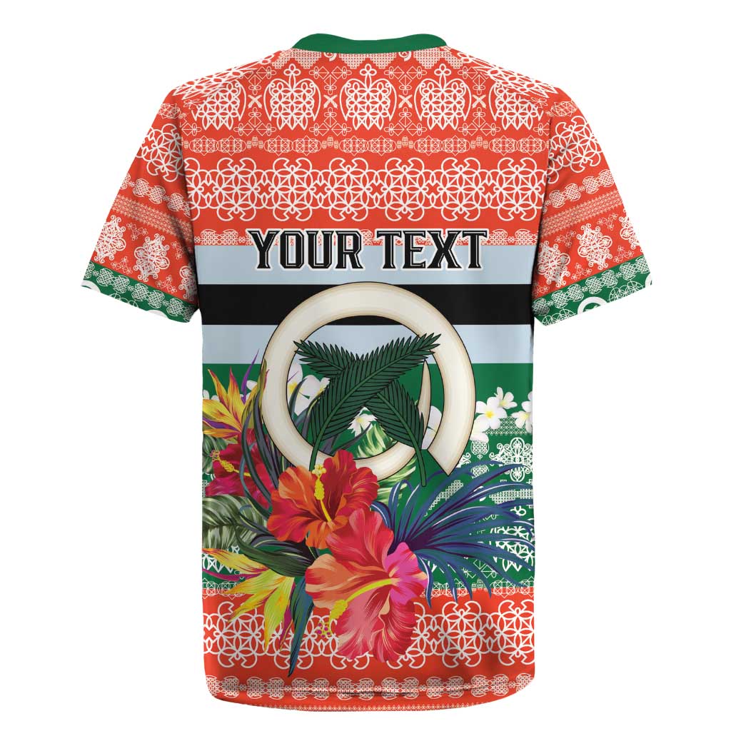 Personalised Penama Joyeux Noel Rugby Jersey Proud To Be a Ni-Van Sand Drawing Art LT9 - Polynesian Pride