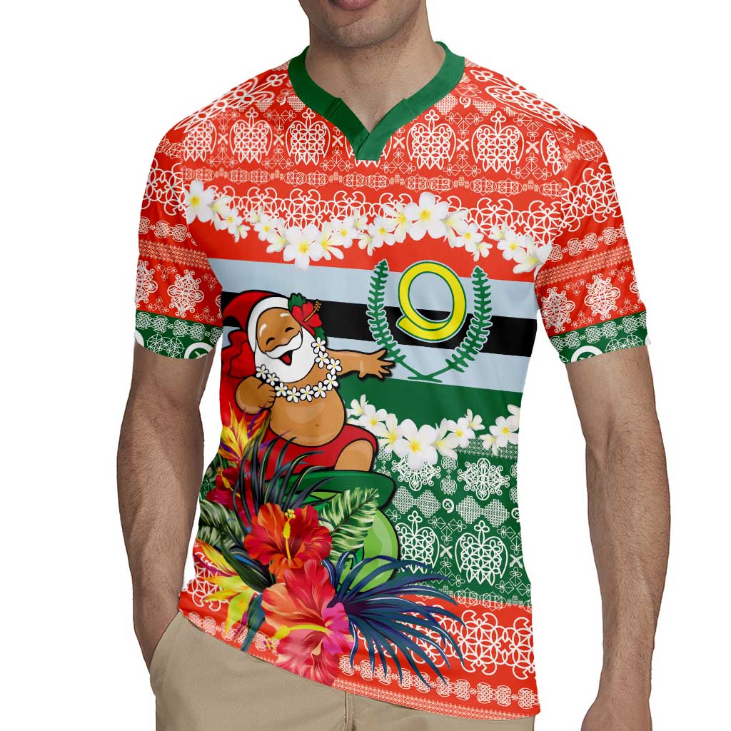 Personalised Penama Joyeux Noel Rugby Jersey Proud To Be a Ni-Van Sand Drawing Art LT9 - Polynesian Pride