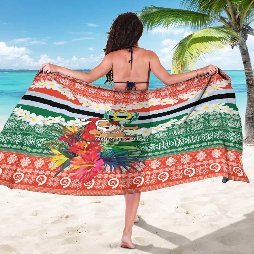Personalised Penama Joyeux Noel Sarong Proud To Be a Ni-Van Sand Drawing Art - Polynesian Pride