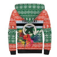 Personalised Penama Joyeux Noel Sherpa Hoodie Proud To Be a Ni-Van Sand Drawing Art LT9 - Polynesian Pride