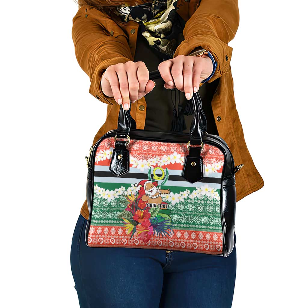 Personalised Penama Joyeux Noel Shoulder Handbag Proud To Be a Ni-Van Sand Drawing Art LT9 One Size Red - Polynesian Pride