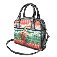 Personalised Penama Joyeux Noel Shoulder Handbag Proud To Be a Ni-Van Sand Drawing Art LT9 - Polynesian Pride