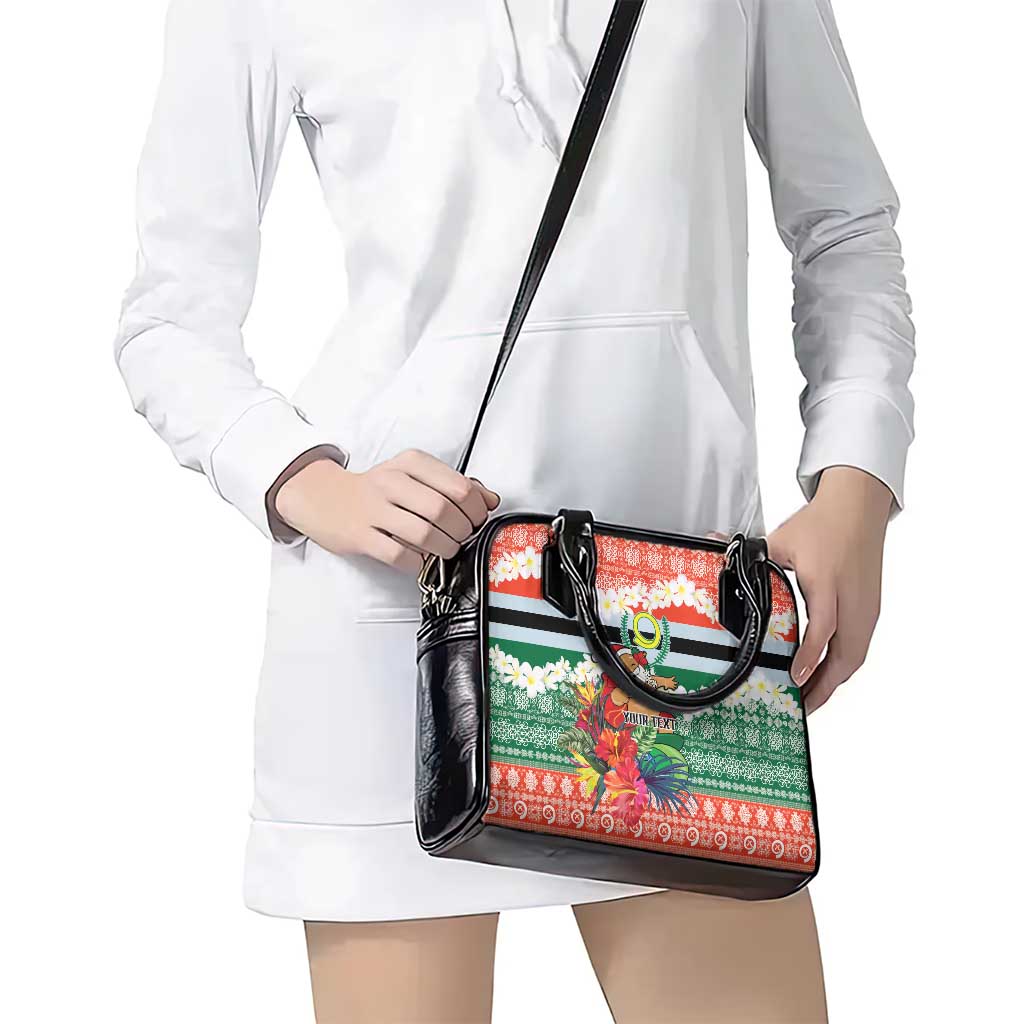 Personalised Penama Joyeux Noel Shoulder Handbag Proud To Be a Ni-Van Sand Drawing Art LT9 - Polynesian Pride