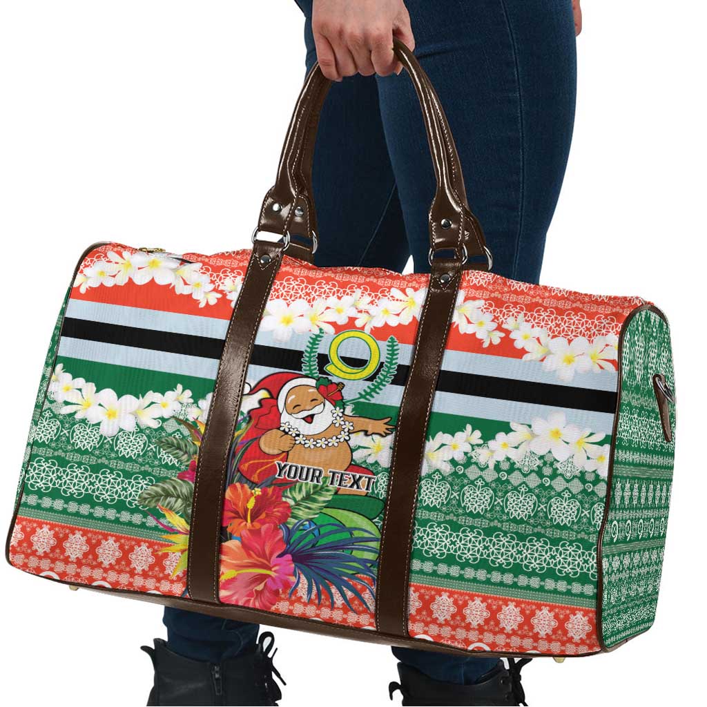 Personalised Penama Joyeux Noel Travel Bag Proud To Be a Ni-Van Sand Drawing Art - Polynesian Pride