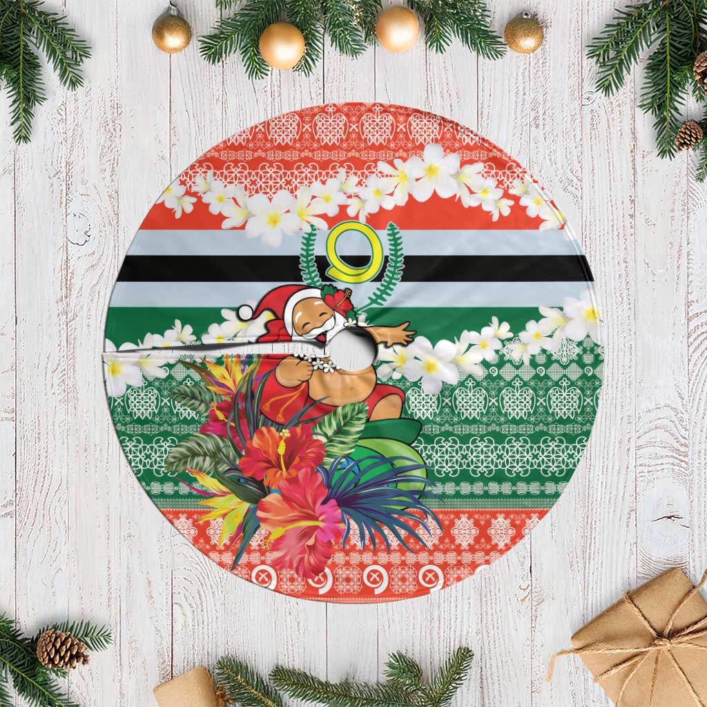 Penama Joyeux Noel Tree Skirt Proud To Be a Ni-Van Sand Drawing Art LT9 Casual Red - Polynesian Pride