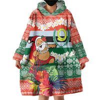 Personalised Penama Joyeux Noel Wearable Blanket Hoodie Proud To Be a Ni-Van Sand Drawing Art LT9 - Polynesian Pride