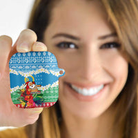 Personalised Sanma Joyeux Noel AirPods Case Proud To Be a Ni-Van Sand Drawing Art LT9 - Polynesian Pride