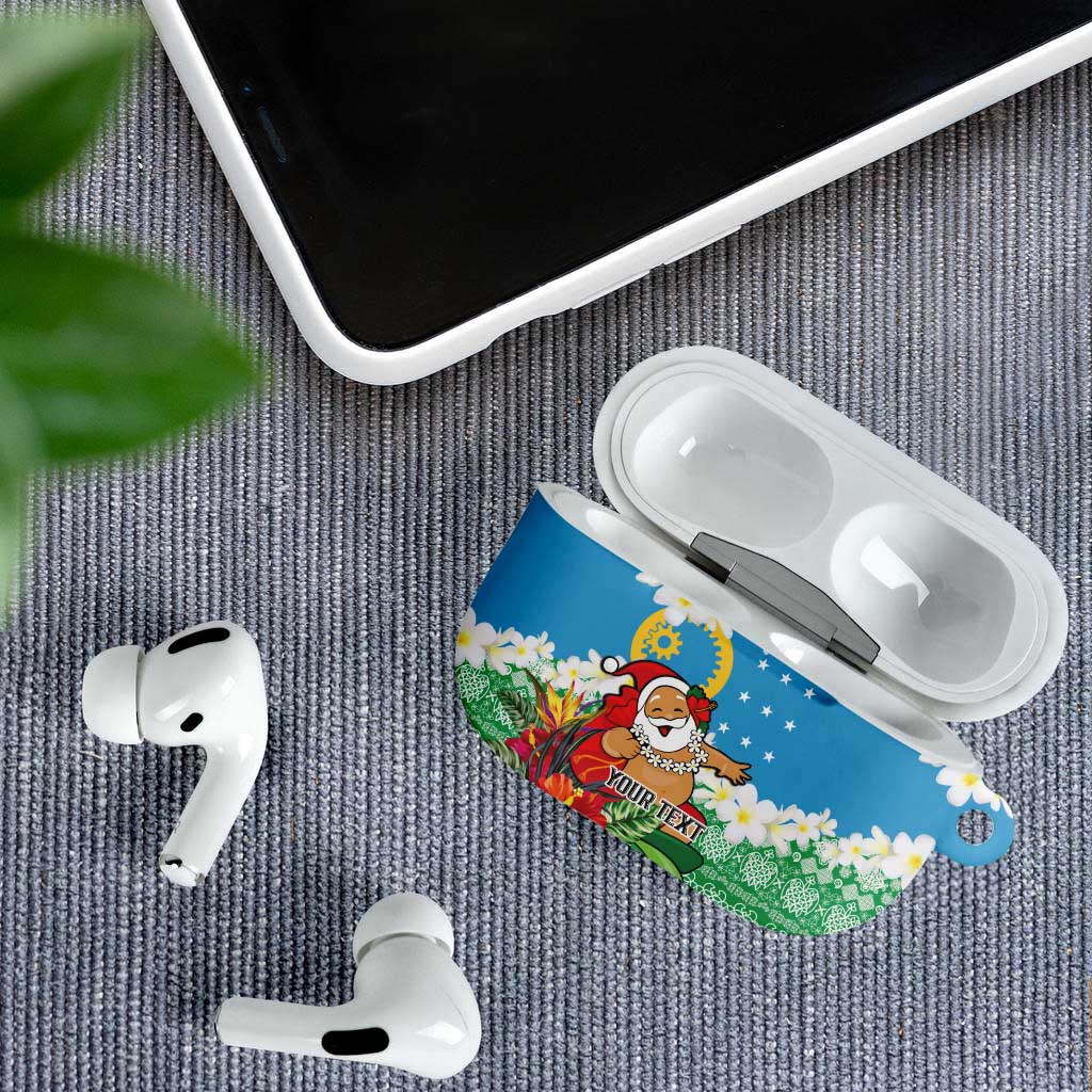 Personalised Sanma Joyeux Noel AirPods Case Proud To Be a Ni-Van Sand Drawing Art LT9 - Polynesian Pride