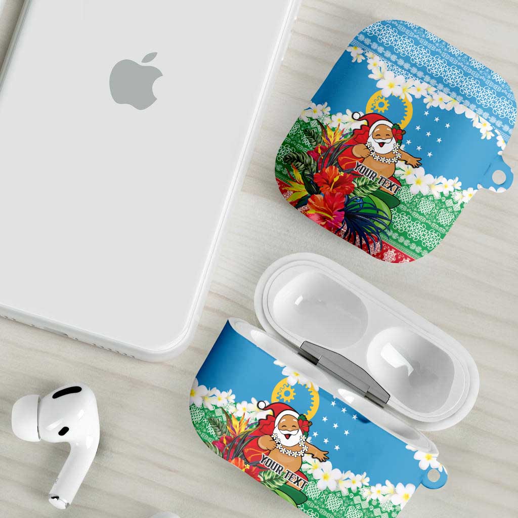 Personalised Sanma Joyeux Noel AirPods Case Proud To Be a Ni-Van Sand Drawing Art LT9 - Polynesian Pride