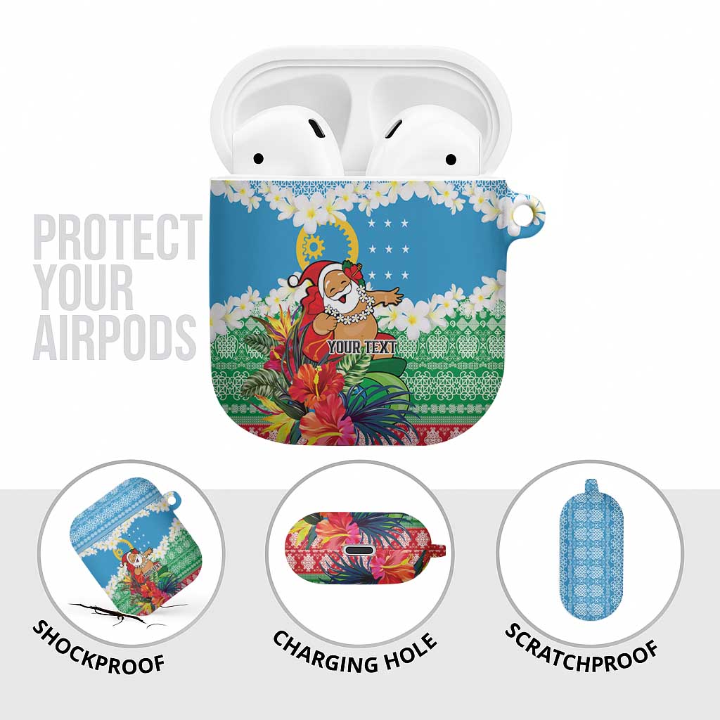 Personalised Sanma Joyeux Noel AirPods Case Proud To Be a Ni-Van Sand Drawing Art LT9 - Polynesian Pride