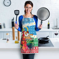 Personalised Sanma Joyeux Noel Apron Proud To Be a Ni-Van Sand Drawing Art LT9 - Polynesian Pride