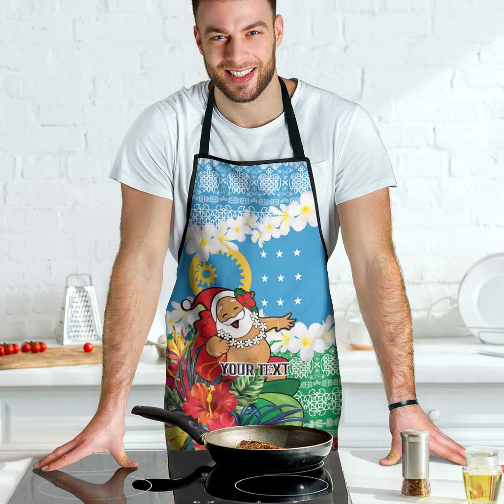 Personalised Sanma Joyeux Noel Apron Proud To Be a Ni-Van Sand Drawing Art LT9 - Polynesian Pride