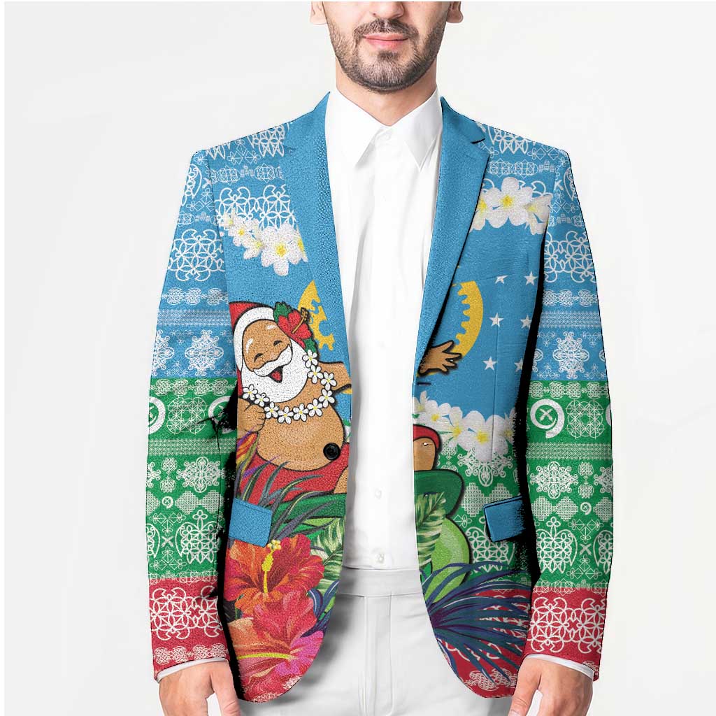 Personalised Sanma Joyeux Noel Blazer Proud To Be a Ni-Van Sand Drawing Art LT9 - Polynesian Pride