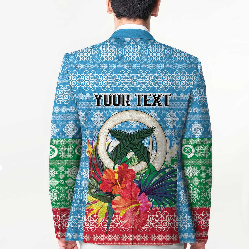 Personalised Sanma Joyeux Noel Blazer Proud To Be a Ni-Van Sand Drawing Art LT9 - Polynesian Pride