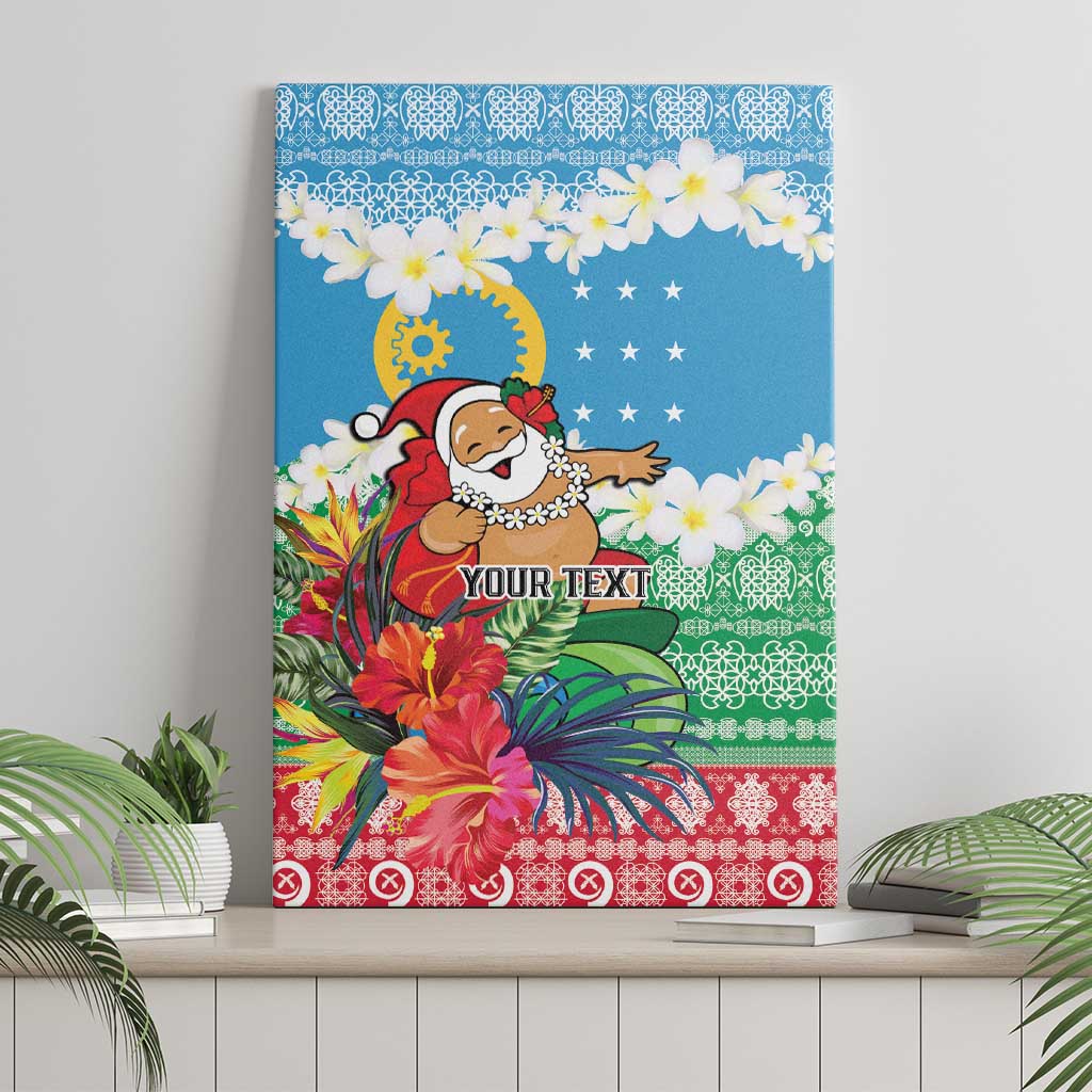 Personalised Sanma Joyeux Noel Canvas Wall Art Proud To Be a Ni-Van Sand Drawing Art LT9 - Polynesian Pride