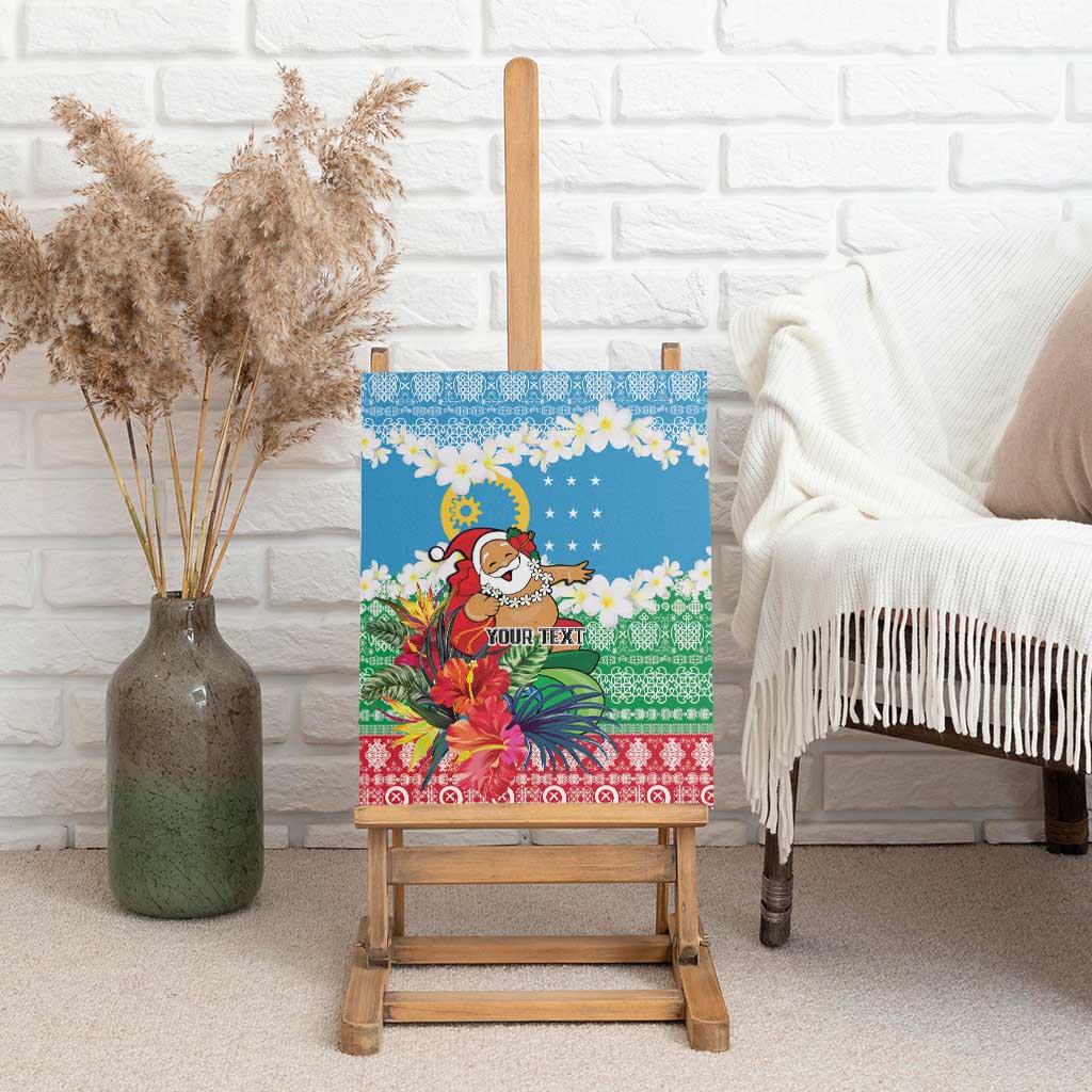 Personalised Sanma Joyeux Noel Canvas Wall Art Proud To Be a Ni-Van Sand Drawing Art LT9 - Polynesian Pride