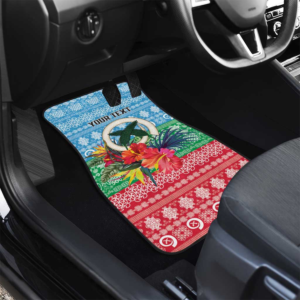 Personalised Sanma Joyeux Noel Car Mats Proud To Be a Ni-Van Sand Drawing Art LT9 - Polynesian Pride