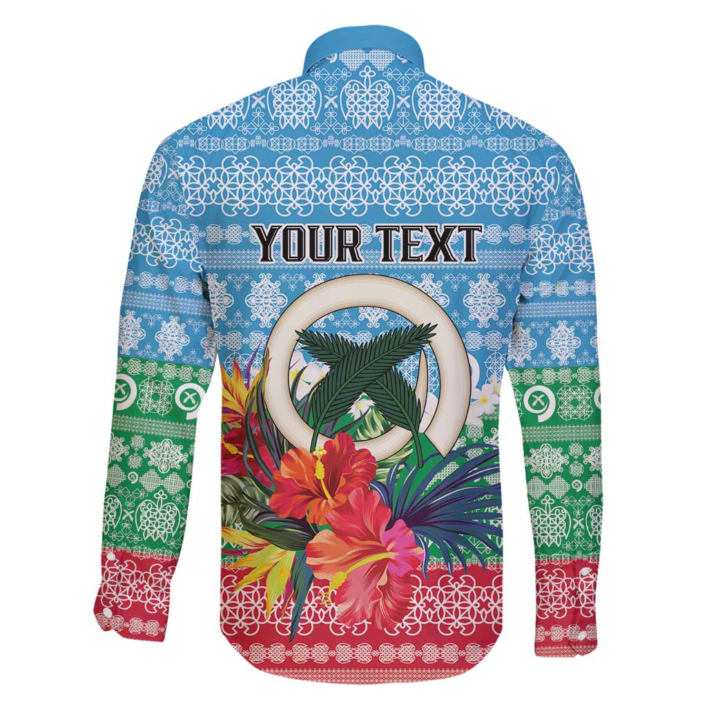 Personalised Sanma Joyeux Noel Family Matching Off Shoulder Maxi Dress and Hawaiian Shirt Proud To Be a Ni-Van Sand Drawing Art - Polynesian Pride