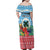 Personalised Sanma Joyeux Noel Family Matching Off Shoulder Maxi Dress and Hawaiian Shirt Proud To Be a Ni-Van Sand Drawing Art - Polynesian Pride