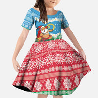 Personalised Sanma Joyeux Noel Family Matching Puletasi and Hawaiian Shirt Proud To Be a Ni-Van Sand Drawing Art - Polynesian Pride