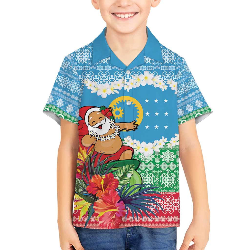Personalised Sanma Joyeux Noel Family Matching Puletasi and Hawaiian Shirt Proud To Be a Ni-Van Sand Drawing Art - Polynesian Pride