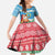 Personalised Sanma Joyeux Noel Family Matching Short Sleeve Bodycon Dress and Hawaiian Shirt Proud To Be a Ni-Van Sand Drawing Art - Polynesian Pride