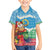 Personalised Sanma Joyeux Noel Family Matching Short Sleeve Bodycon Dress and Hawaiian Shirt Proud To Be a Ni-Van Sand Drawing Art - Polynesian Pride