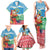 Personalised Sanma Joyeux Noel Family Matching Tank Maxi Dress and Hawaiian Shirt Proud To Be a Ni-Van Sand Drawing Art - Polynesian Pride