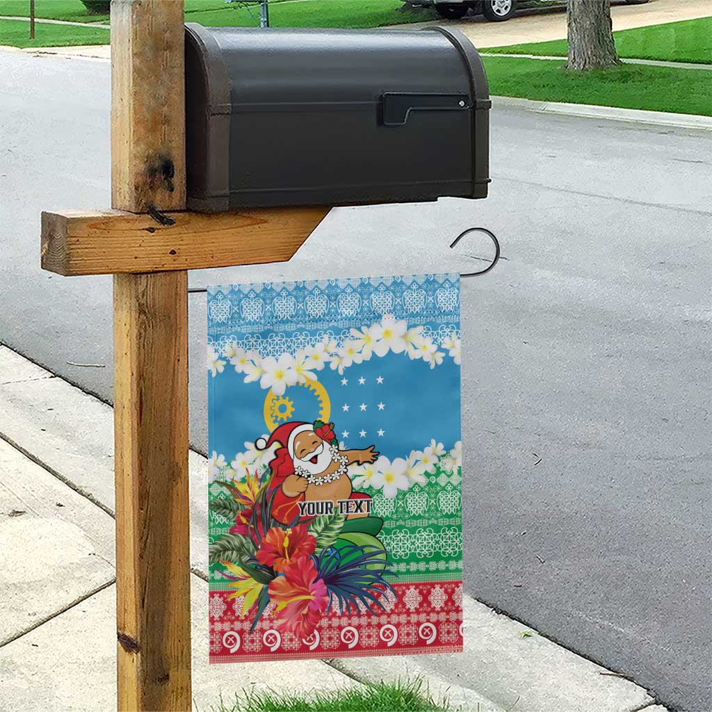 Personalised Sanma Joyeux Noel Garden Flag Proud To Be a Ni-Van Sand Drawing Art - Polynesian Pride