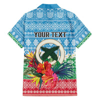 Personalised Sanma Joyeux Noel Hawaiian Shirt Proud To Be a Ni-Van Sand Drawing Art - Polynesian Pride