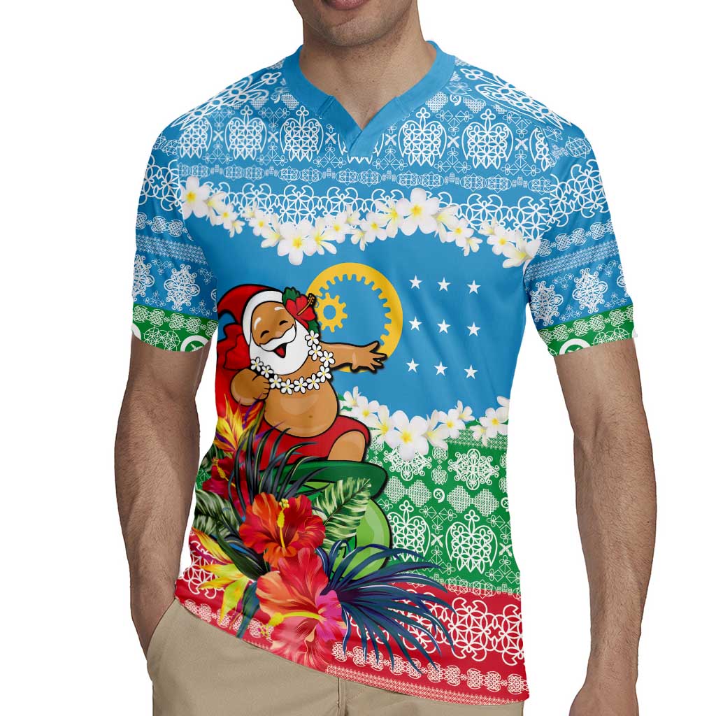 Personalised Sanma Joyeux Noel Rugby Jersey Proud To Be a Ni-Van Sand Drawing Art LT9 - Polynesian Pride
