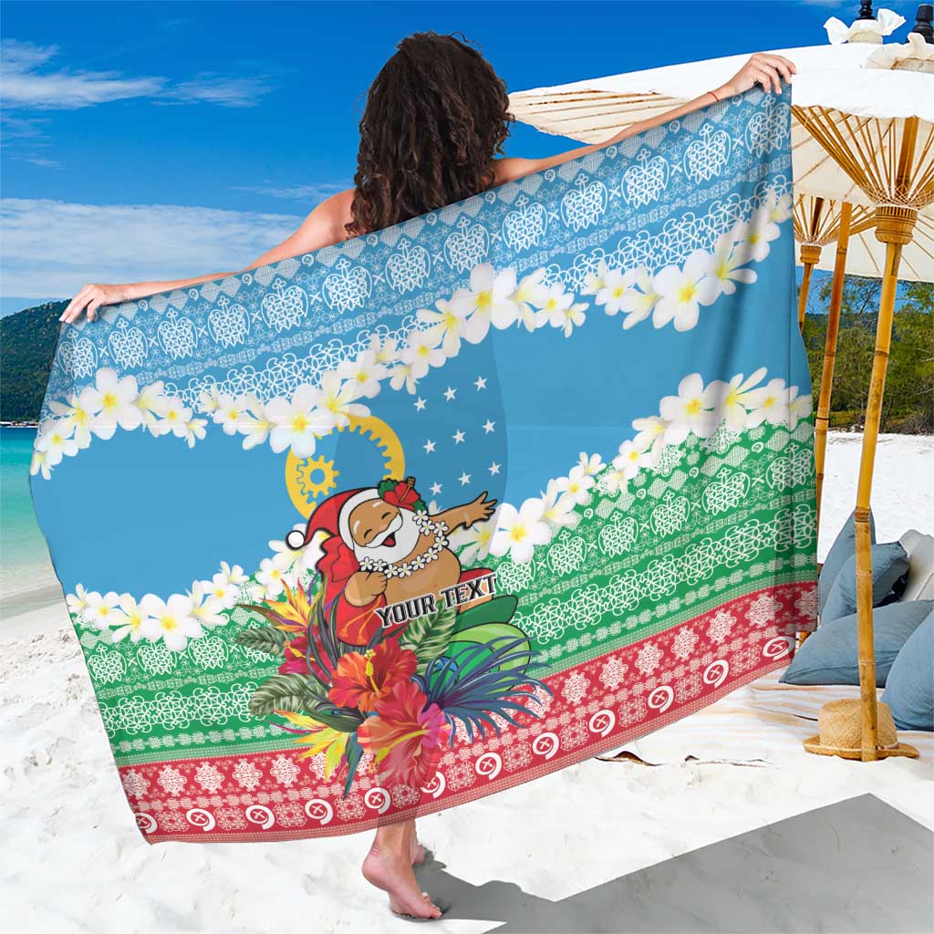 Personalised Sanma Joyeux Noel Sarong Proud To Be a Ni-Van Sand Drawing Art - Polynesian Pride