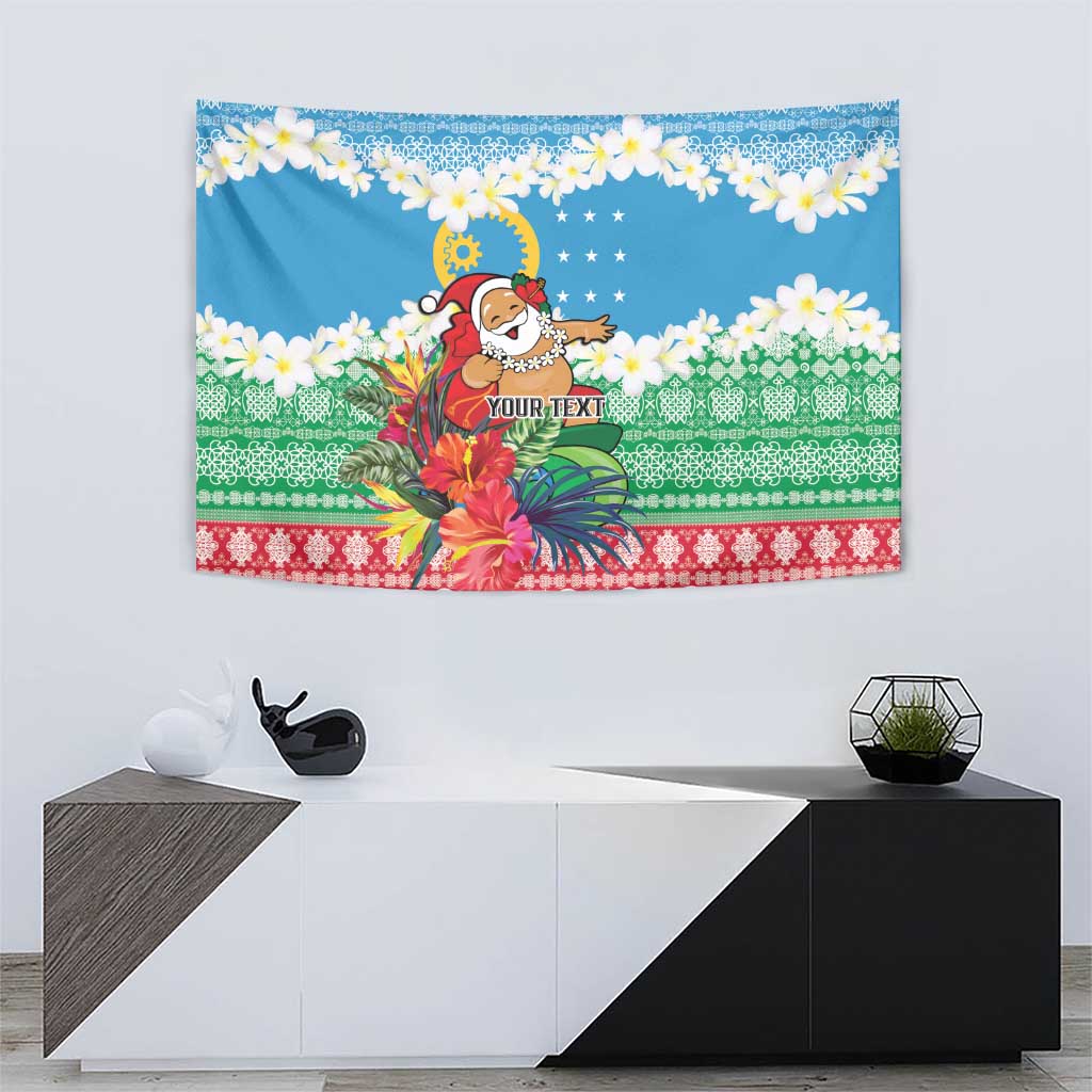 Personalised Sanma Joyeux Noel Tapestry Proud To Be a Ni-Van Sand Drawing Art - Polynesian Pride