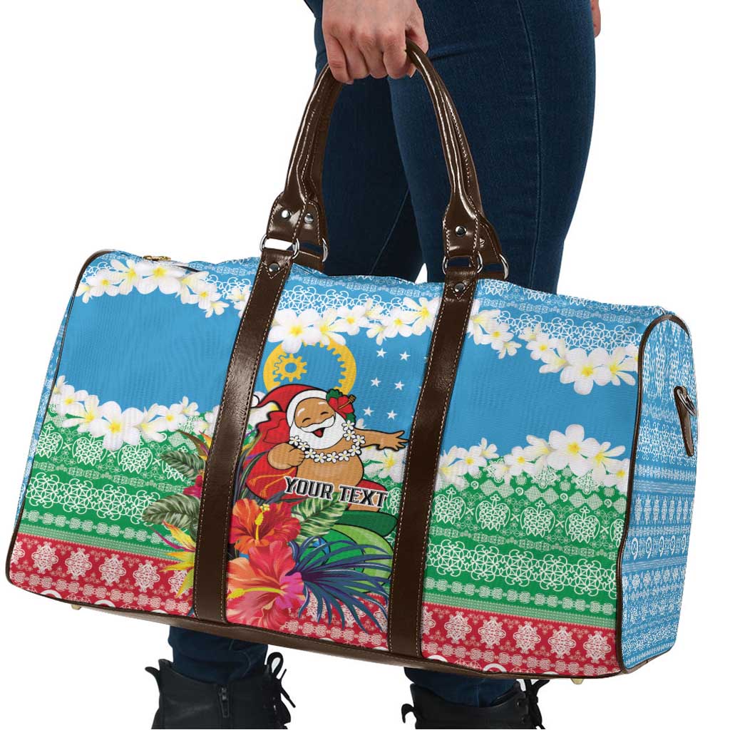 Personalised Sanma Joyeux Noel Travel Bag Proud To Be a Ni-Van Sand Drawing Art - Polynesian Pride