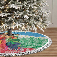 Sanma Joyeux Noel Tree Skirt Proud To Be a Ni-Van Sand Drawing Art LT9 - Polynesian Pride