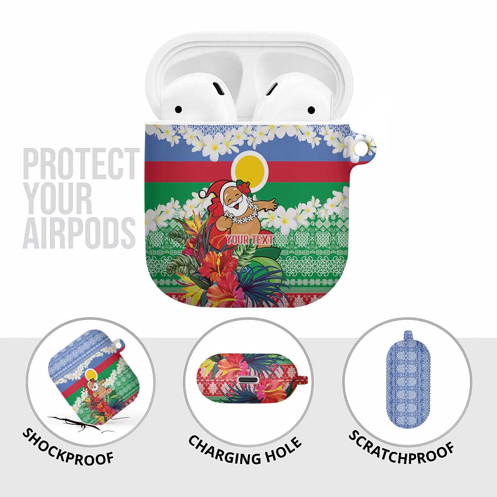 Personalised Shefa Joyeux Noel AirPods Case Proud To Be a Ni-Van Sand Drawing Art LT9 - Polynesian Pride