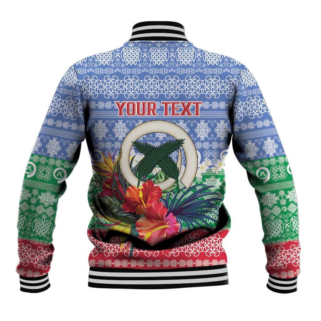 Personalised Shefa Joyeux Noel Baseball Jacket Proud To Be a Ni-Van Sand Drawing Art LT9 - Polynesian Pride