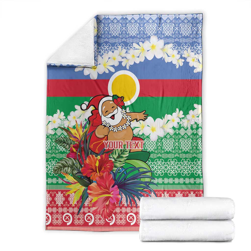 Personalised Shefa Joyeux Noel Blanket Proud To Be a Ni-Van Sand Drawing Art - Polynesian Pride