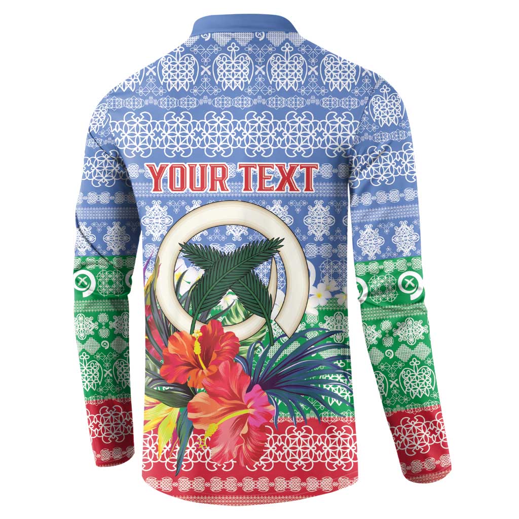 Personalised Shefa Joyeux Noel Button Sweatshirt Proud To Be a Ni-Van Sand Drawing Art LT9 - Polynesian Pride