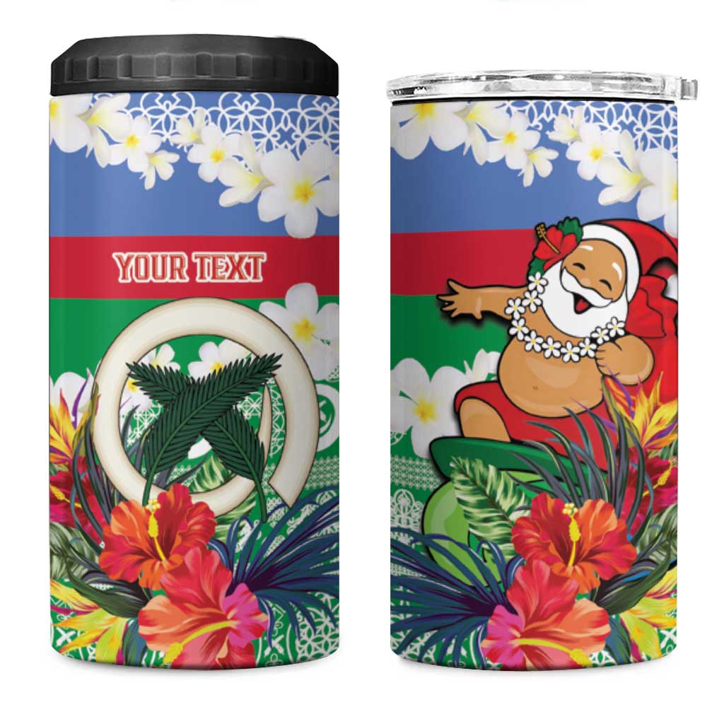 Personalised Shefa Joyeux Noel 4 in 1 Can Cooler Tumbler Proud To Be a Ni-Van Sand Drawing Art LT9 One Size: 16 oz Blue - Polynesian Pride