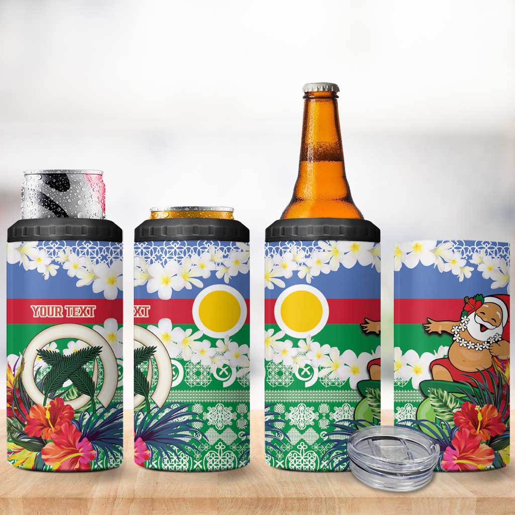 Personalised Shefa Joyeux Noel 4 in 1 Can Cooler Tumbler Proud To Be a Ni-Van Sand Drawing Art LT9 - Polynesian Pride
