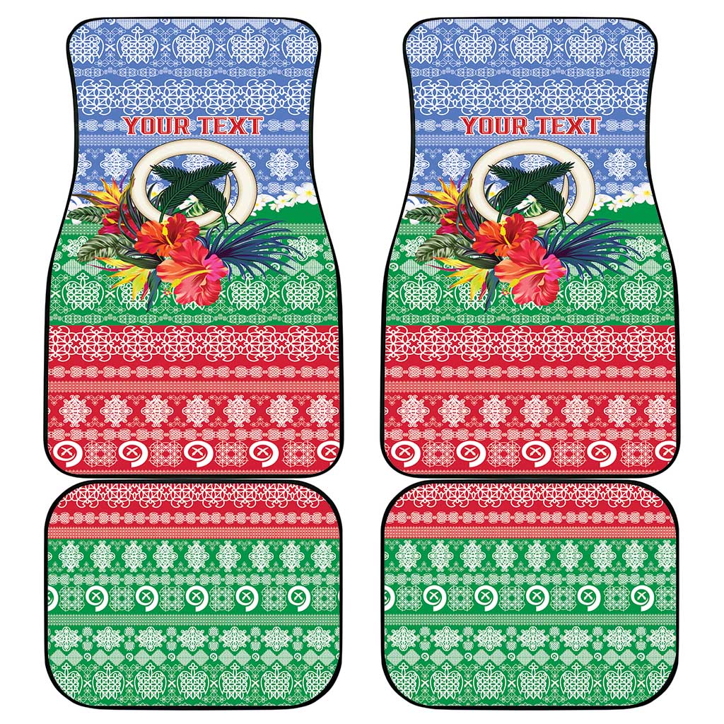 Personalised Shefa Joyeux Noel Car Mats Proud To Be a Ni-Van Sand Drawing Art LT9 - Polynesian Pride
