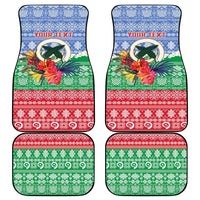 Personalised Shefa Joyeux Noel Car Mats Proud To Be a Ni-Van Sand Drawing Art LT9 - Polynesian Pride