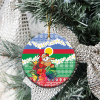 Personalised Shefa Joyeux Noel Ceramic Ornament Proud To Be a Ni-Van Sand Drawing Art LT9 - Polynesian Pride