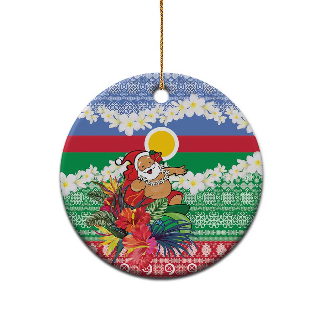 Personalised Shefa Joyeux Noel Ceramic Ornament Proud To Be a Ni-Van Sand Drawing Art LT9 - Polynesian Pride