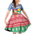 Personalised Shefa Joyeux Noel Family Matching Off Shoulder Short Dress and Hawaiian Shirt Proud To Be a Ni-Van Sand Drawing Art - Polynesian Pride