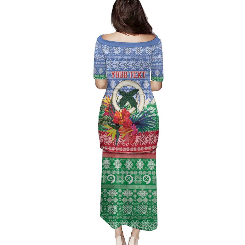 Personalised Shefa Joyeux Noel Family Matching Puletasi and Hawaiian Shirt Proud To Be a Ni-Van Sand Drawing Art - Polynesian Pride