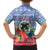 Personalised Shefa Joyeux Noel Family Matching Short Sleeve Bodycon Dress and Hawaiian Shirt Proud To Be a Ni-Van Sand Drawing Art - Polynesian Pride
