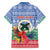 Personalised Shefa Joyeux Noel Family Matching Short Sleeve Bodycon Dress and Hawaiian Shirt Proud To Be a Ni-Van Sand Drawing Art - Polynesian Pride