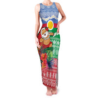 Personalised Shefa Joyeux Noel Family Matching Tank Maxi Dress and Hawaiian Shirt Proud To Be a Ni-Van Sand Drawing Art - Polynesian Pride